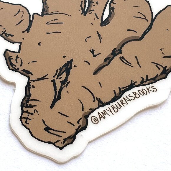 Ginger diecut vinyl sticker - Picture 2 of 3